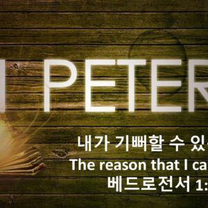 11/07/25 “내가 기뻐할수 있는 이유” 벧전 1:6-9