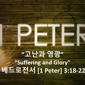 5/08/26 “고난과 영광” 베드로전서 3:18-22