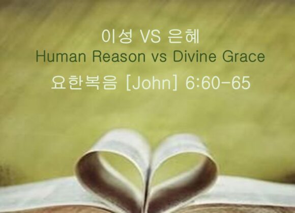 8-30-36 “이성 vs 은혜” 요한 복음 6장 60-65절